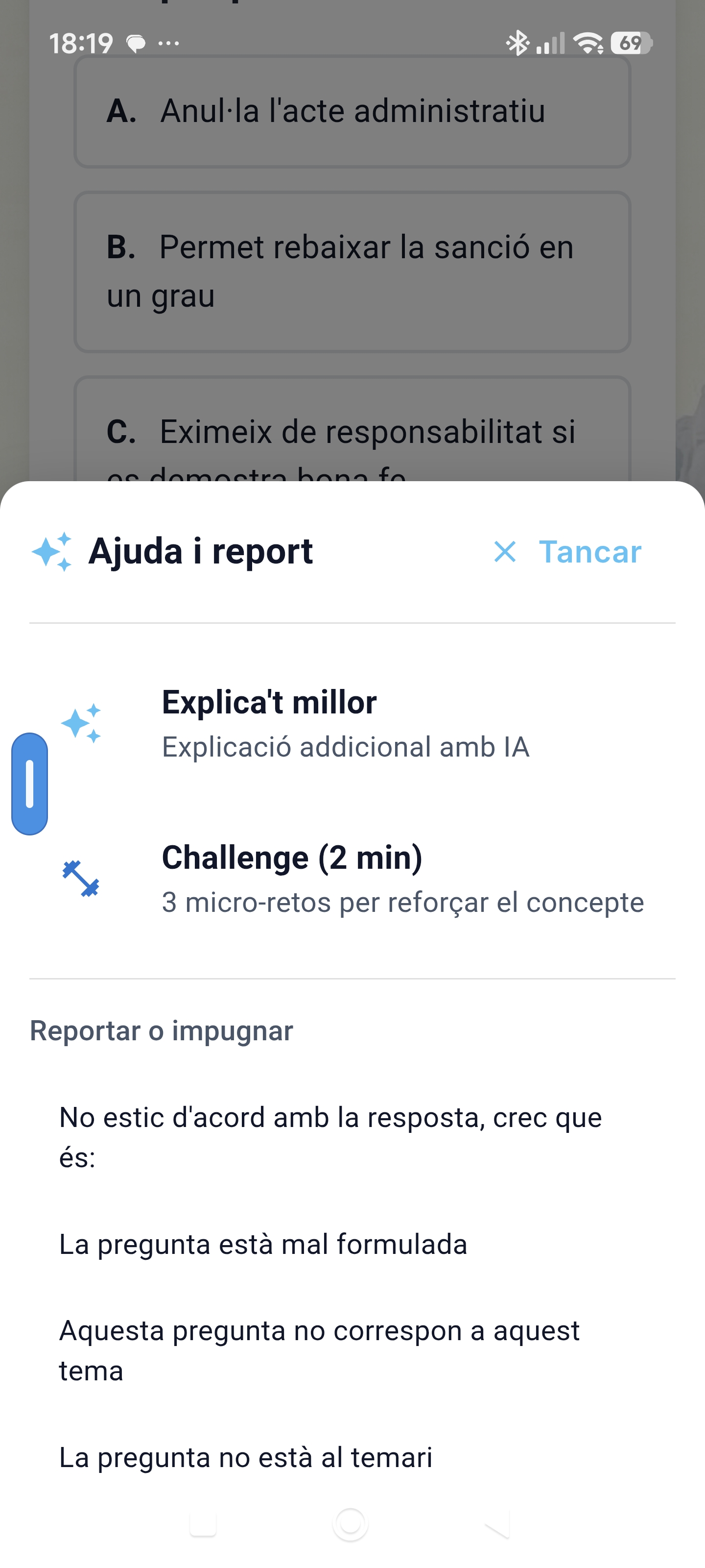 IA explicant una pregunta